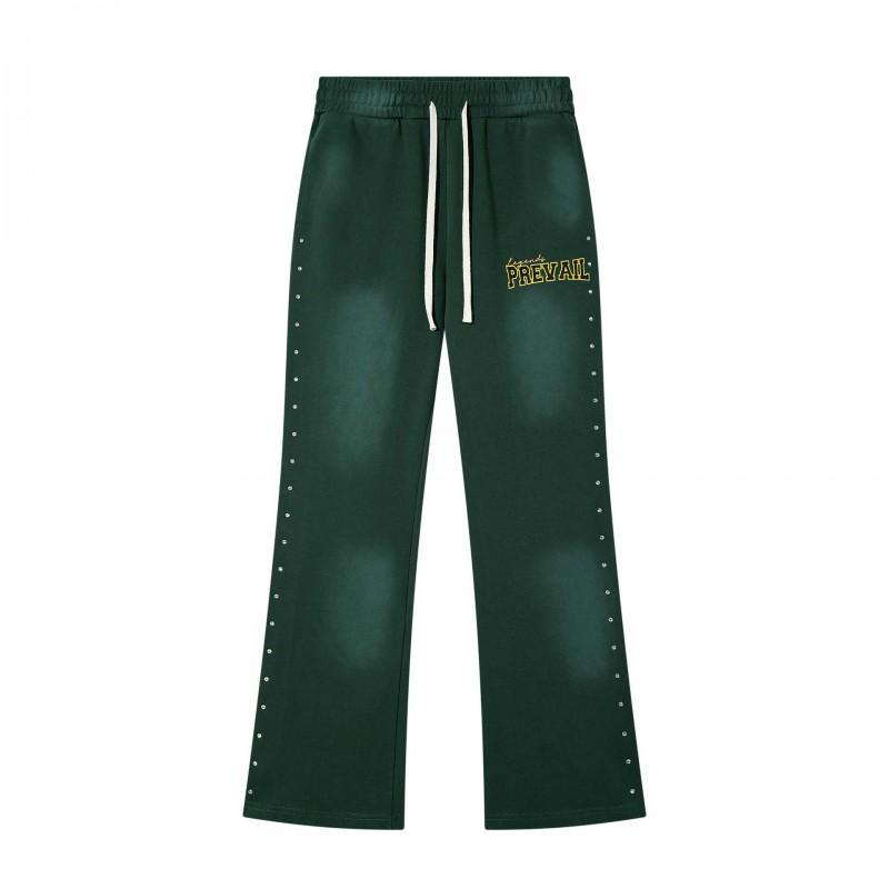 Legends Prevail NY Mens Casual Pants Streetwear Drawstring Waist Micro Flare Trousers