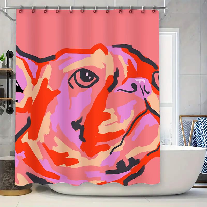 

Black Marble Shower Curtain With Gold Accents For Bathroom Decor Extra Long Size (72X84) W60H190(CM)-1 Pcs
