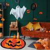 Thickened Cashmere-like Rug Halloween Bath Mat, Non-Slip Fluffy Ghost Rug, Gothic Pumpkin Absorbent Washable Dirt-resistant Floor Mat Bathroom
