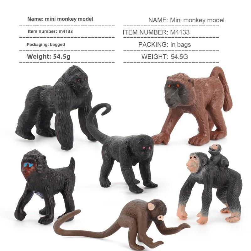 Schimpanse und Gorilla Stehend Zoo Modell Spielzeug