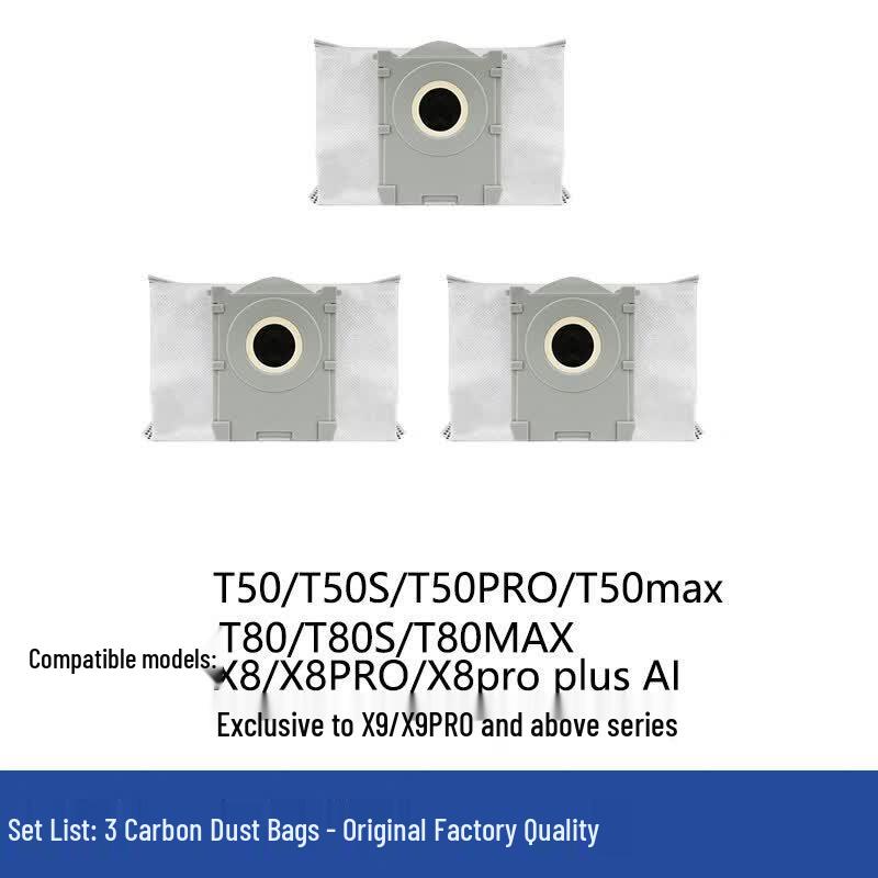

Aokewen Antibacterial Dust Bags for Ecovacs T80/T50/X8/X9 (3-Pack)