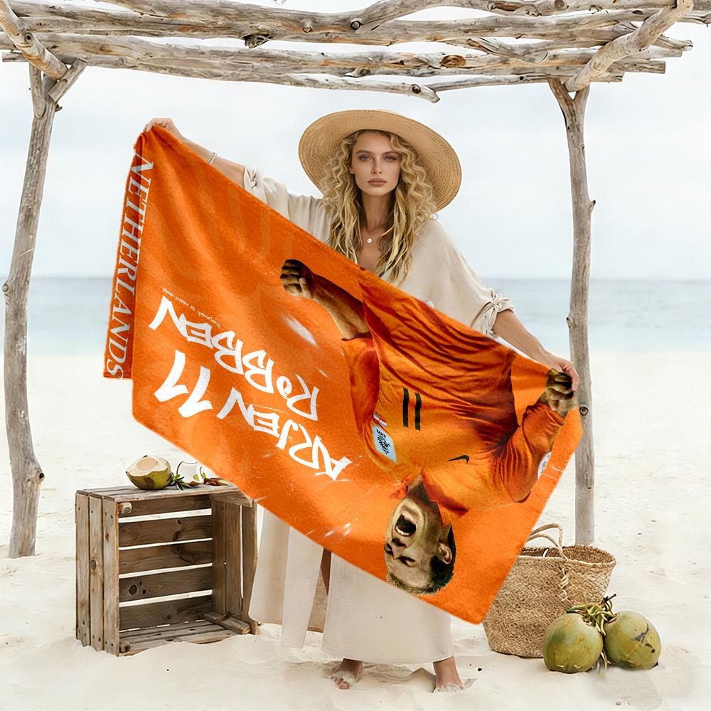 Manchester Player Beach Towel Quick-Dry Soft Microfiber Comfortable Lightweight