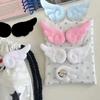1 Pair Small Angel Wings Brooch Fluffy Plush Y2K Japanese Sweet Clothes Decor Bag Pin Cute Accessory