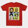 Men Black Print T-shirt Strangers With Candy Square No-Cut Transfer Paper Print Cotton Tshirt