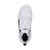 Puma Rebound V6 Mid Durable Shock Absorption Kids Skate Shoes Kids Skate Shoes White Black 393831-02