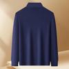 FAPAI Men's Turn-Down Collar Cashmere Sweater