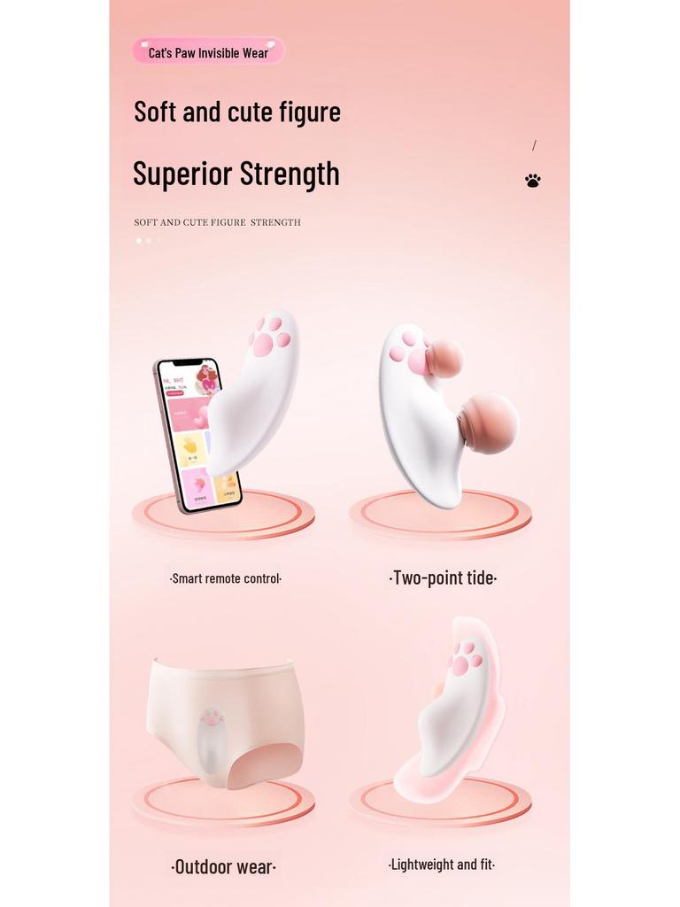 Miji Mengmiao Wearable Remote-Controlled Female Adult Toy, Portable and Discreet.