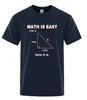 Unisexs High Quality TShirt Cotton Blend Casual Funny Math Print Cool Loose ONeck T Shirt For Unisex Short Sleeve TShirt Male Tops