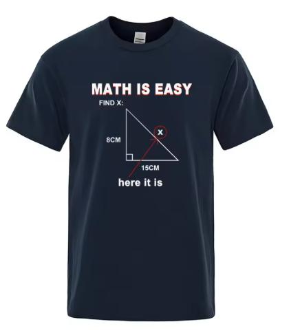 Unisexs High Quality TShirt Cotton Blend Casual Funny Math Print Cool Loose ONeck T Shirt For Unisex Short Sleeve TShirt Male Tops