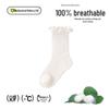 Minliu Breathable Mulberry Silk Baby Socks - Cool, Seamless, No-Tightening, Solid Color Summer Mesh Design