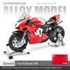 1/9 Ducati Panigale V4R High Performance Superbike Alloy Metal Diecast Model Motorcycle Children Toy Car for Child Sound & Light