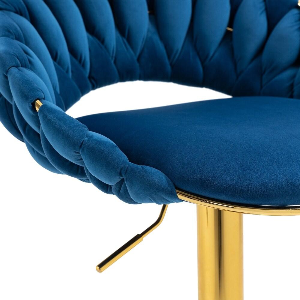 Adjustable Stool, Bar Stool, FARVISO Blue Elegant Loft