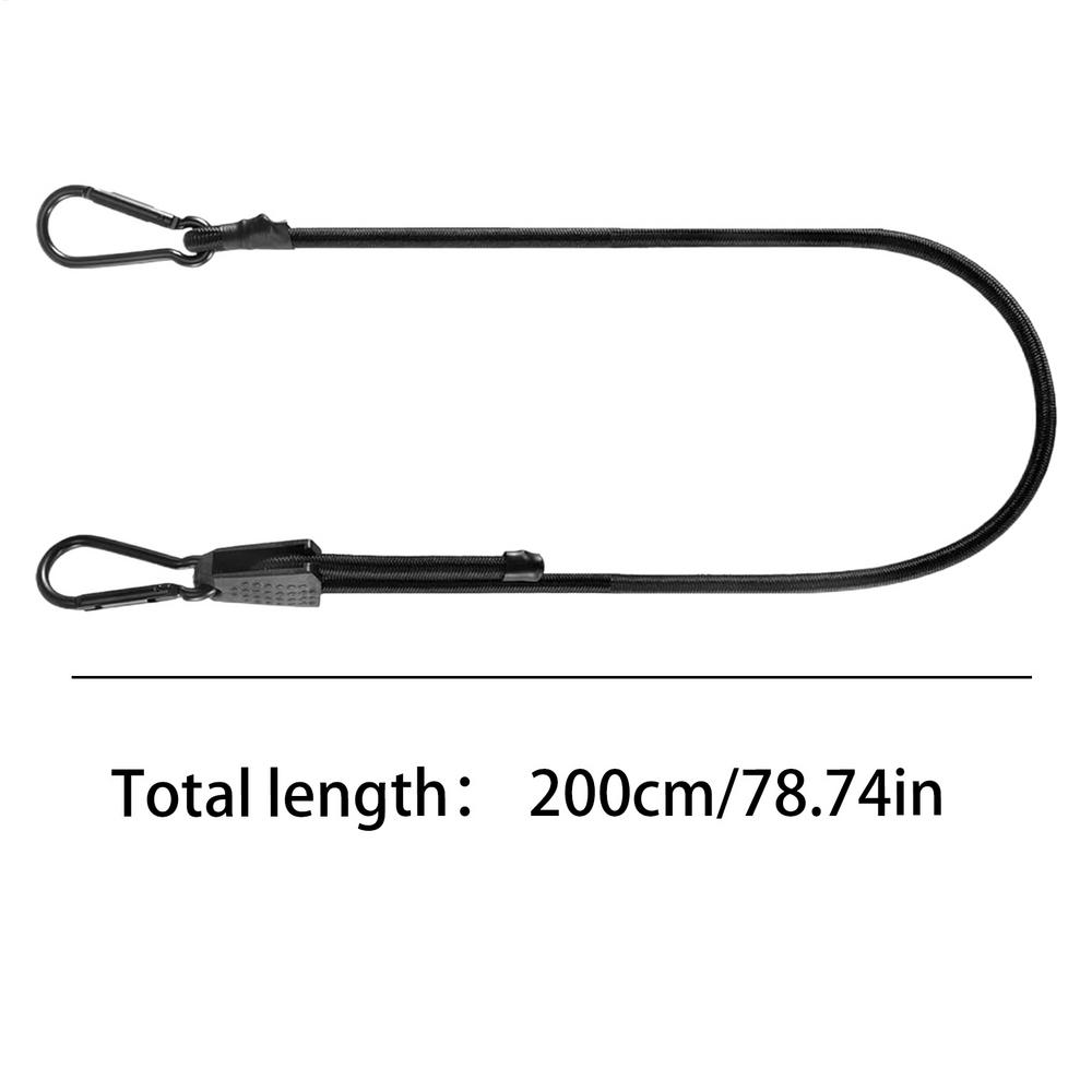 motorcycle Bungee Cords Truck Lashing Cords UV-Resistant Elastic Straps with Clips Outdoor Luggage Rope Carabiner Bungee Cord
