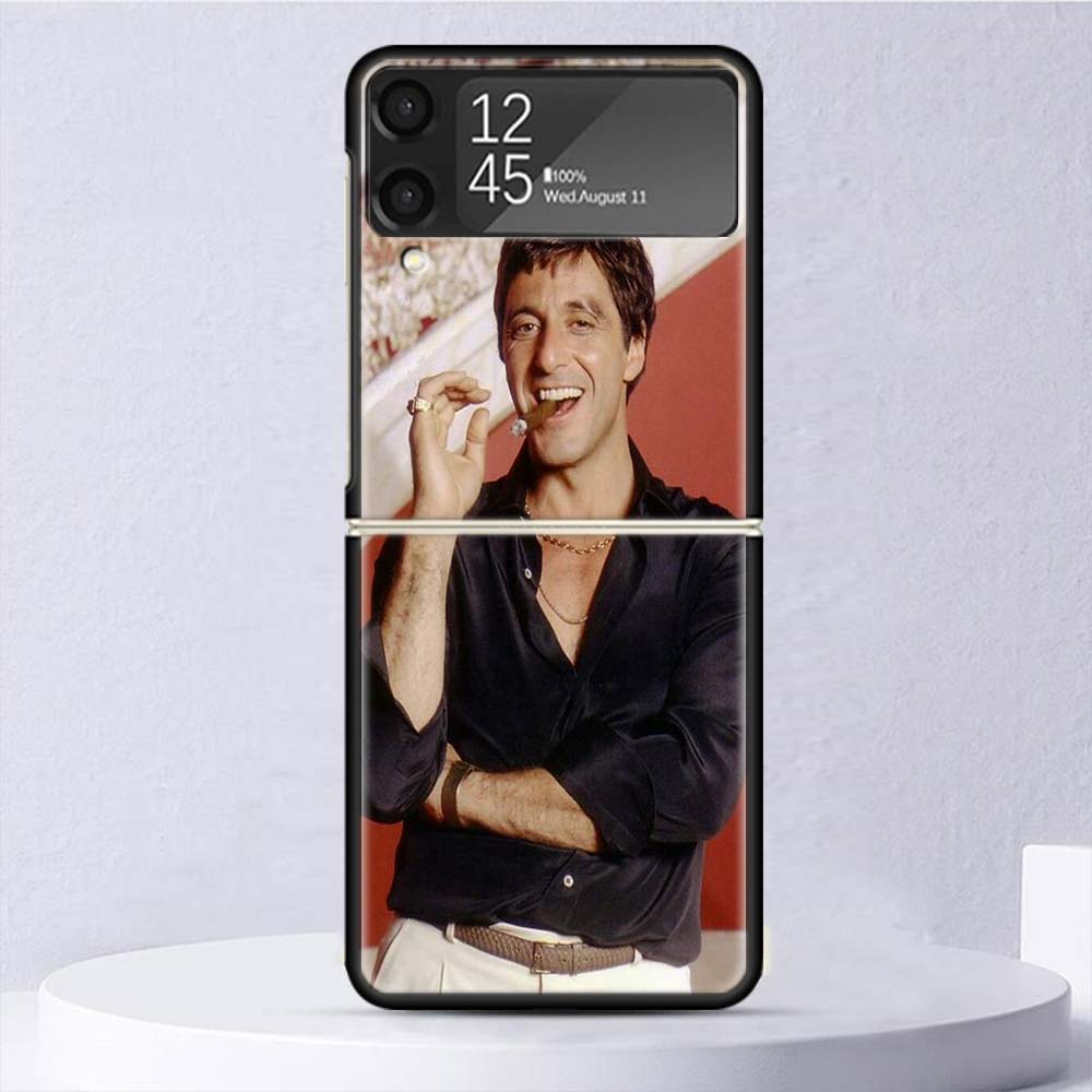 

Scarface 1983 Film Al Pacino Movie Shockproof Case For Samsung Galaxy Z Flip 7 6 5 4 3 5G Phone Cover Z Flip3 Flip4 Flip5 Flip6 Samsung Z Flip 7