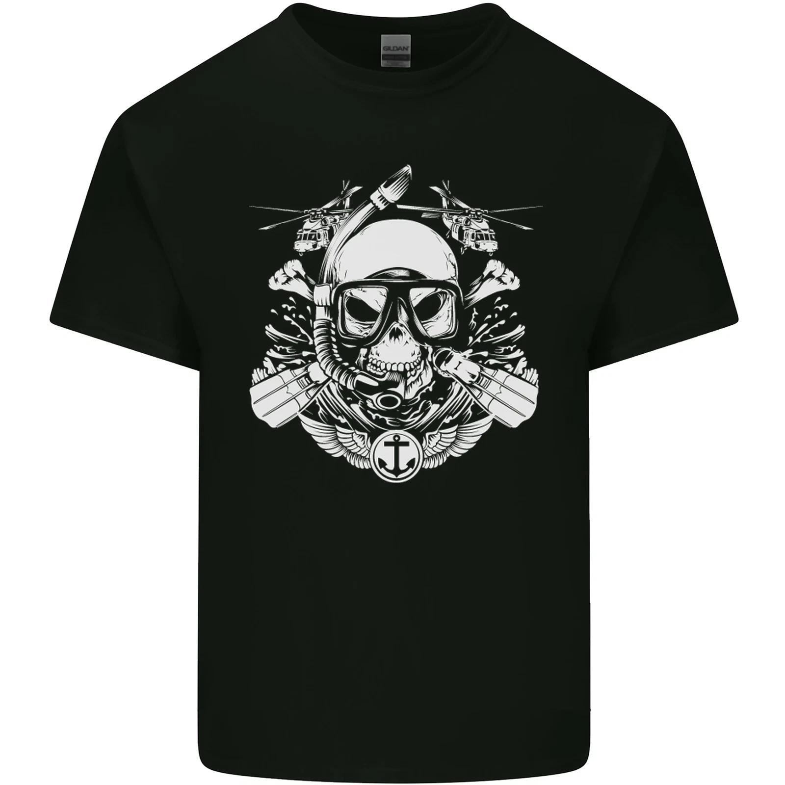 

Marine Scuba Diver Navy Seals SBS Diving Kids T-Shirt Childrens XL