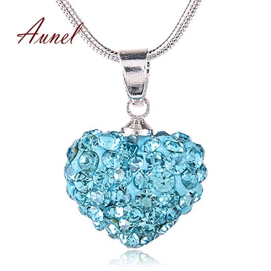 Smart Love Heart Pendant Choker Chain Necklace Jewelry