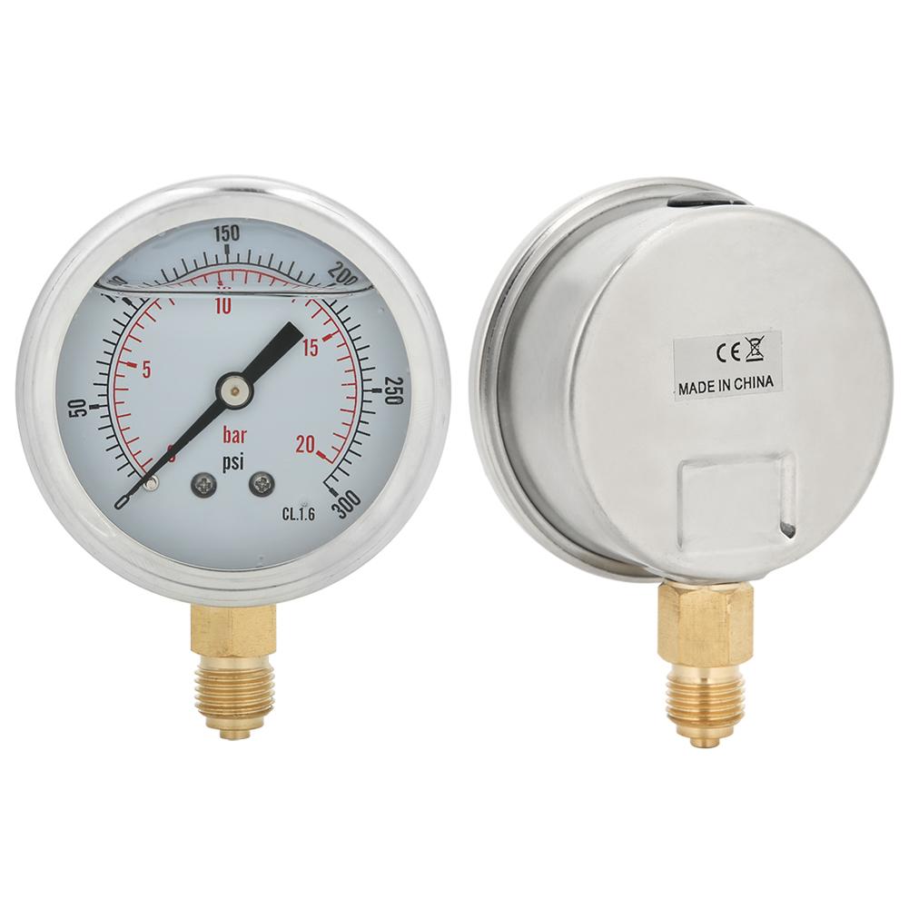TS PGG60420bar 14BSP Y60 Radial Oil Filled Pressure Gauge Manometer for Machinery