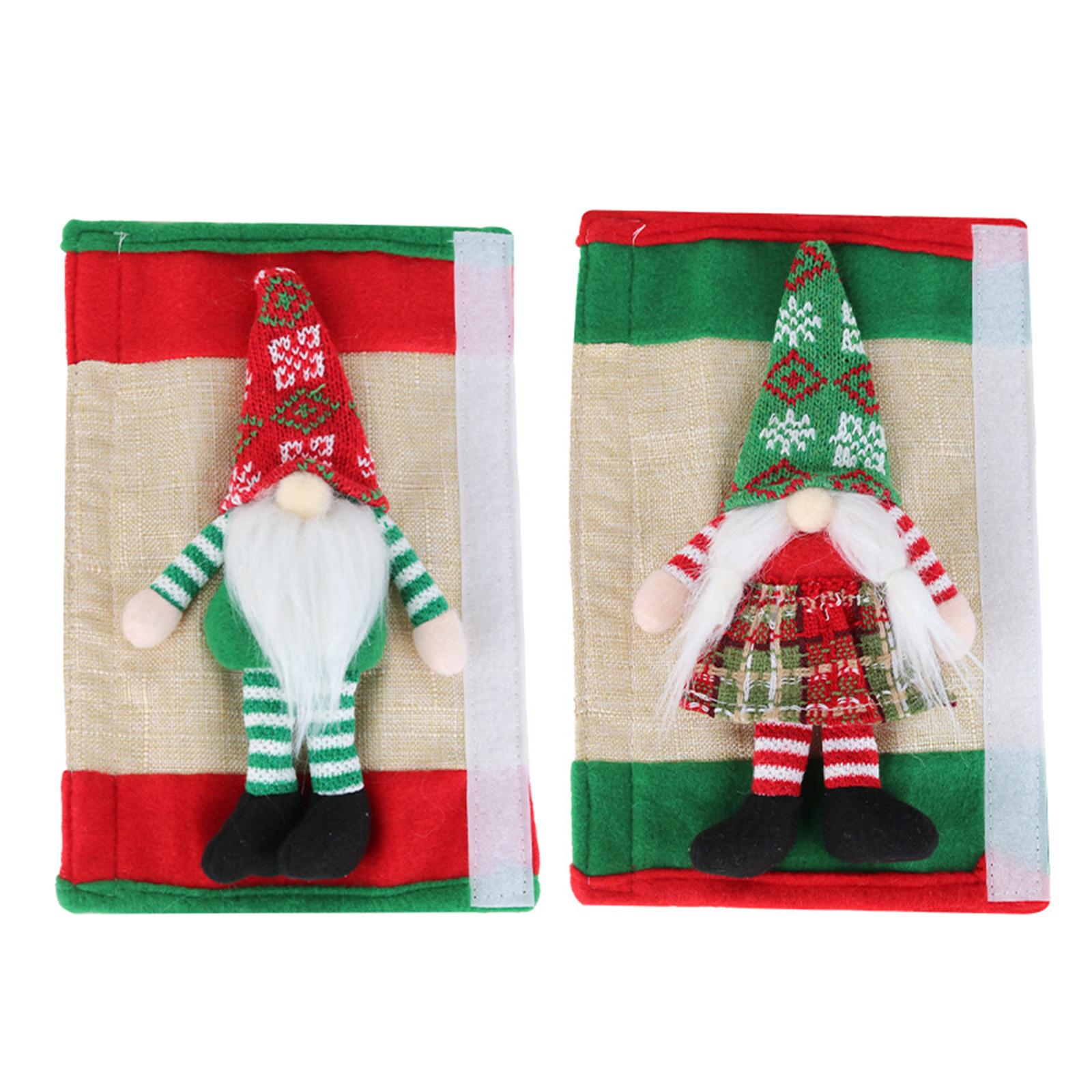 

Multipurpose Holiday Fridge Door Handle Slip 2Pcs Lovely Christmas Themed Decoration Kitchen Supplies Home Accessory