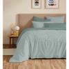 Complete Reversible Duvet Cover Set "Vanessa" 6 Pieces for 160 X 200 Bed Gabrielle Sage