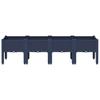 Planter with Legs Blue Grey 160 X 40 X 42 Cm PP