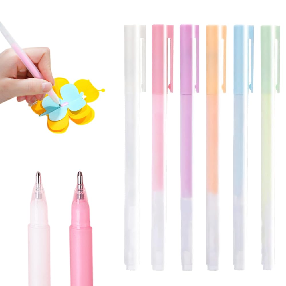 Quick Drying Color Spot Roller Glue Pens Easy Control Precision Glitter Pens for Scrapbooking, Handmade Stationery, Craft Supplies