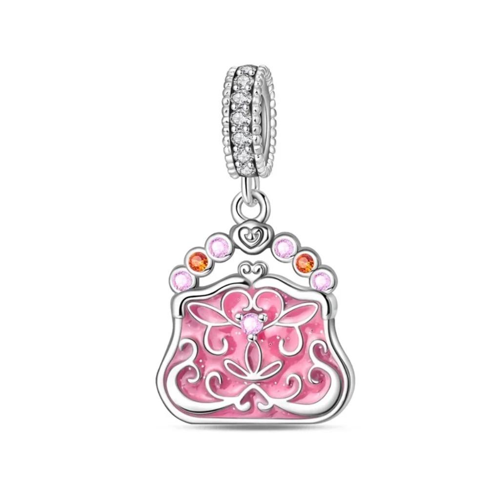 925 Silver Unicorn Pendant Noctilucent Charm Bead DIY Princess Bracelet Colorful Jewelry Gift for Women
