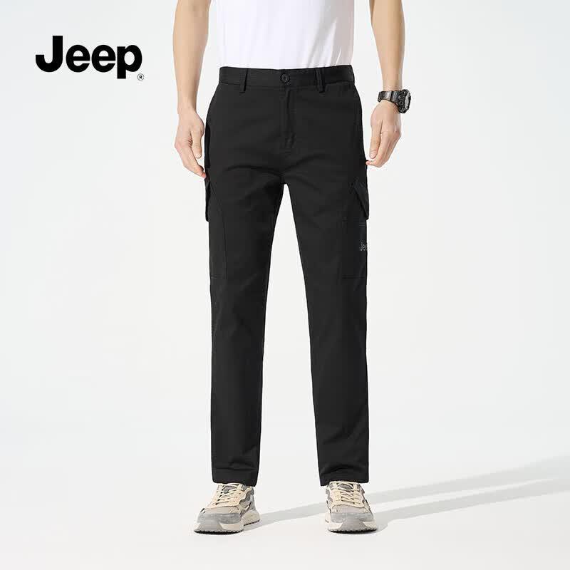 Jeep Men s Summer Ice Silk Straight Fit Cargo Pants 36