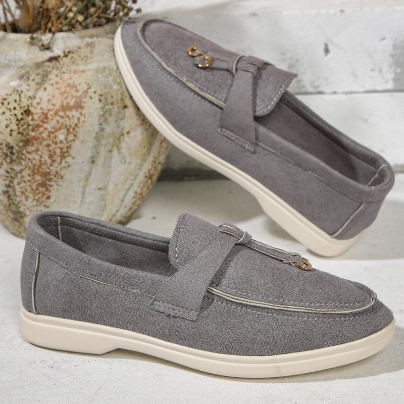 Large Size Casual Single Shoes Women's Autumn New Style One Pedal Doudou Single Shoes Women