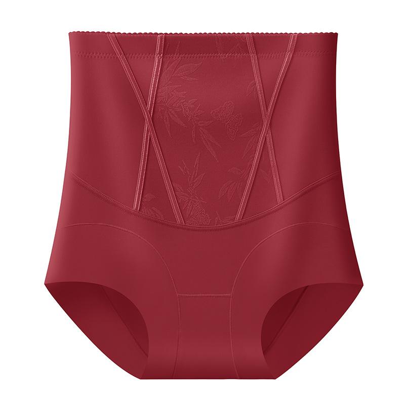Women's National Style Relief Sexy Jacquard Thin Comfortable No Trace of Abdominal Lift Underwear