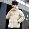 Padded clothes men's winter new padded jacket two bars short bread clothes windproof, waterproof and warm thickened hooded padded clothes