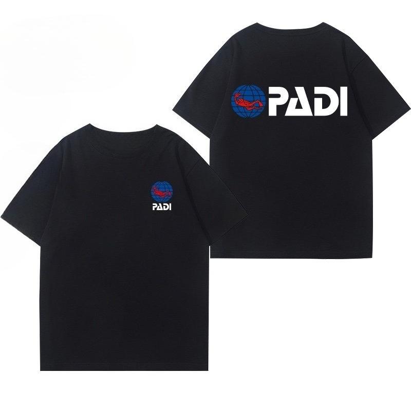 PADI Diving Instructors Cotton Tshirt From CMAS World Diving Association Unisexs Clothing Womens Clothing 2026 Summer T Shirt