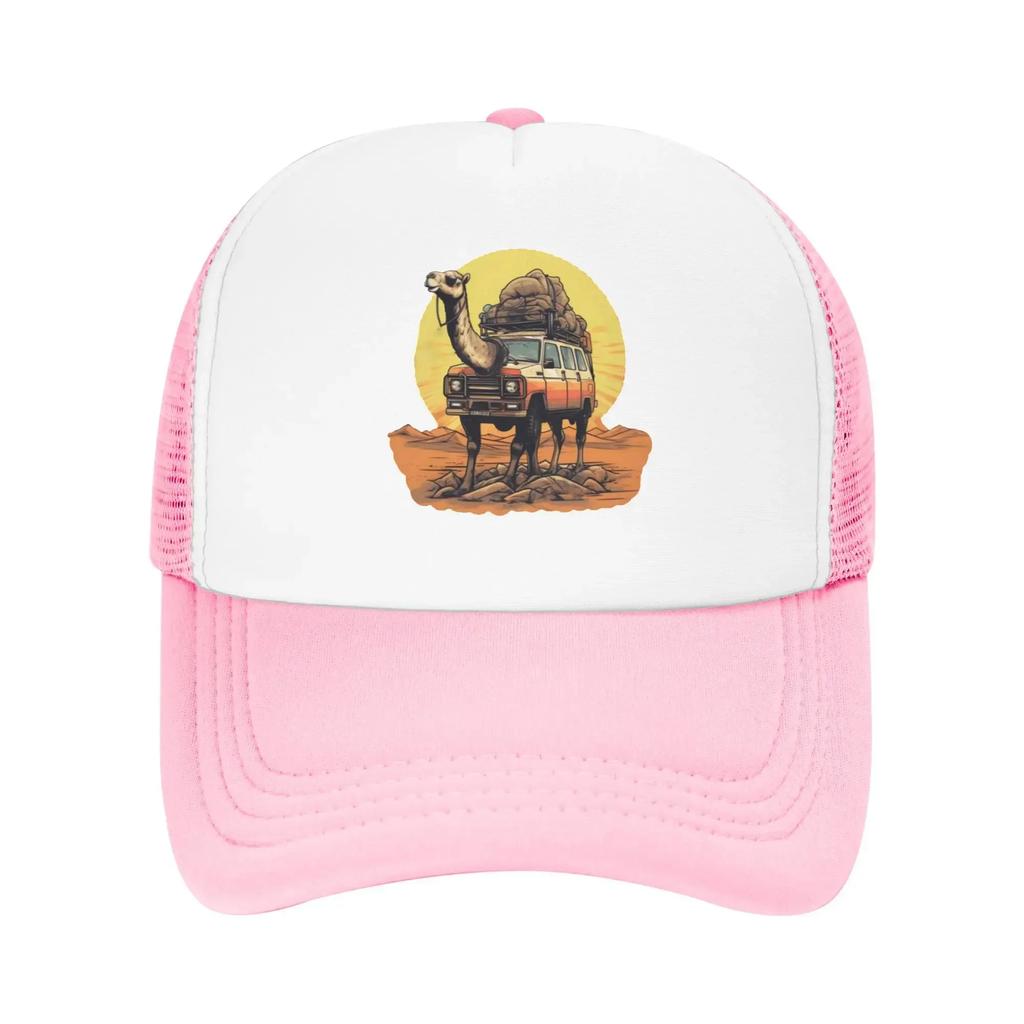 Camels Trophy Desert Caravan Gone Wrong Custom Mesh Baseball Caps Men  Printing Female Beach Dad Hats Peaked Cap