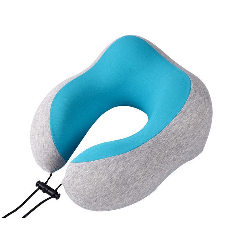 Memory Foam U-Shape Travel Neck Pillow for Airplane and Nap Support Single U-Shaped Pillow