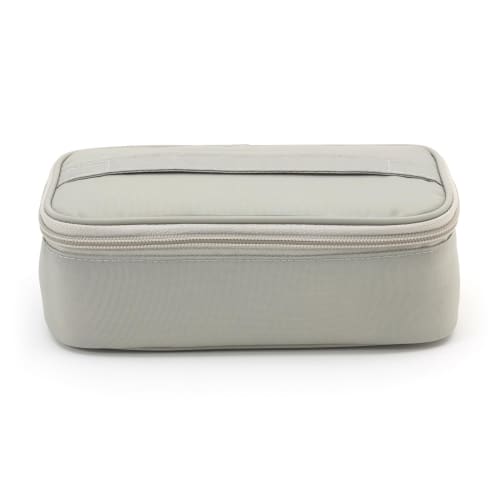 Miyoshi Seisakujyo GEL-COOL Compatible Insulated Single-Tier Lunch Box Case, Gray, W20.5 X D11.5 X H6.5cm (Compatible with Dome M, Square L, and Trian