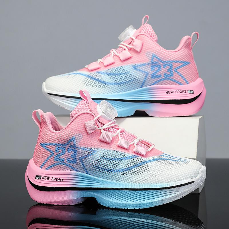 Chitu 8pro children's sports shoes boys running shoes shock-absorbing shoes breathable rotating buckle students middle and older children's net shoes