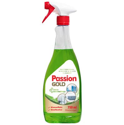 Passion Gold Glass Cleaner with Spirit Vinegar Green 750 Ml