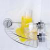 Multifunctional Stainless Steel Bathroom Shelf Adjustable Shampoo Rack Suction Cup Mount For Kitchen Shower Organization