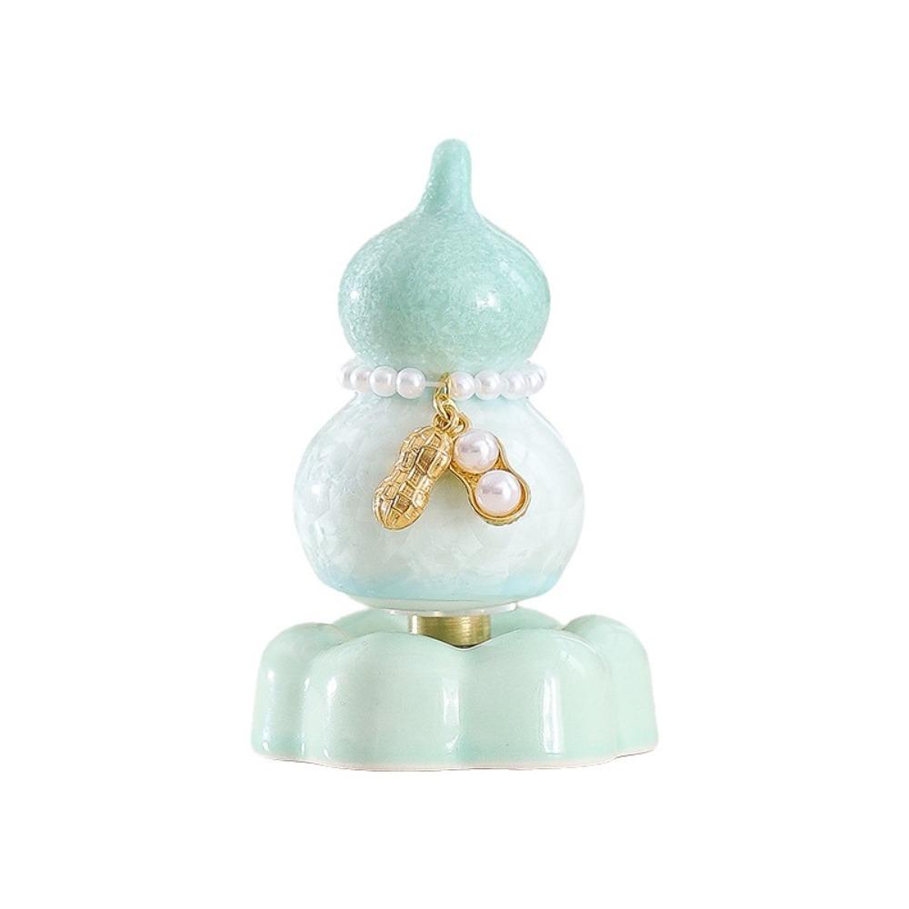 

Multicolored Gourd Statue 360° Rotation Rotating Lucky Gourd Mini Gourd Ornament Holiday Gifts Style 6