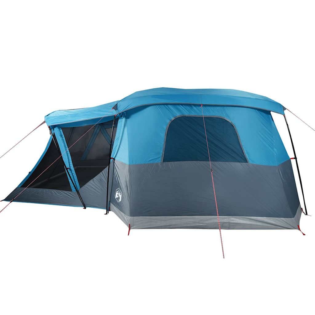 4-Personen-Campingzelt mit Vorzelt Blau Wasserdicht