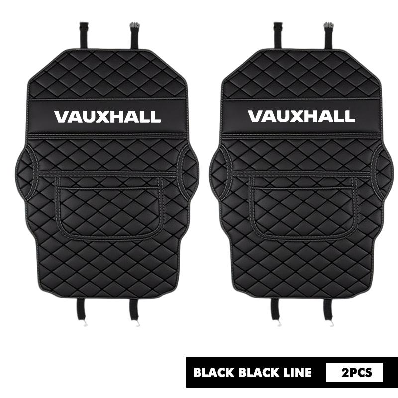 Leather Car Seat Back Protector Kick-Proof Anti Slip Child Mat For Vauxhall Vivaro Corsa VXR8 Insignia Zafira Astra Tigra