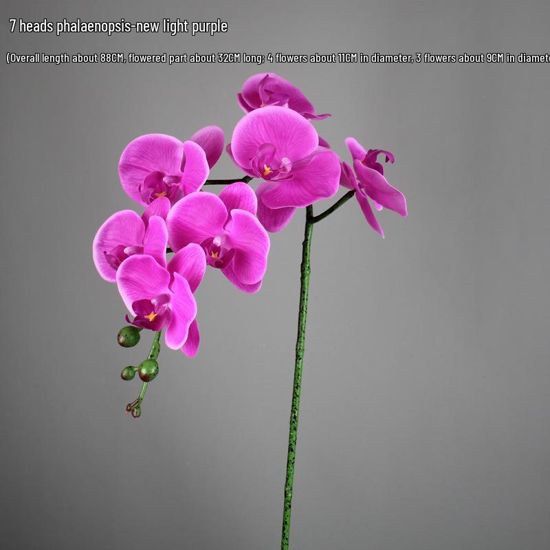 High-End PU Phalaenopsis Artificial Flowers - Single Stem for Home & Hotel Décor