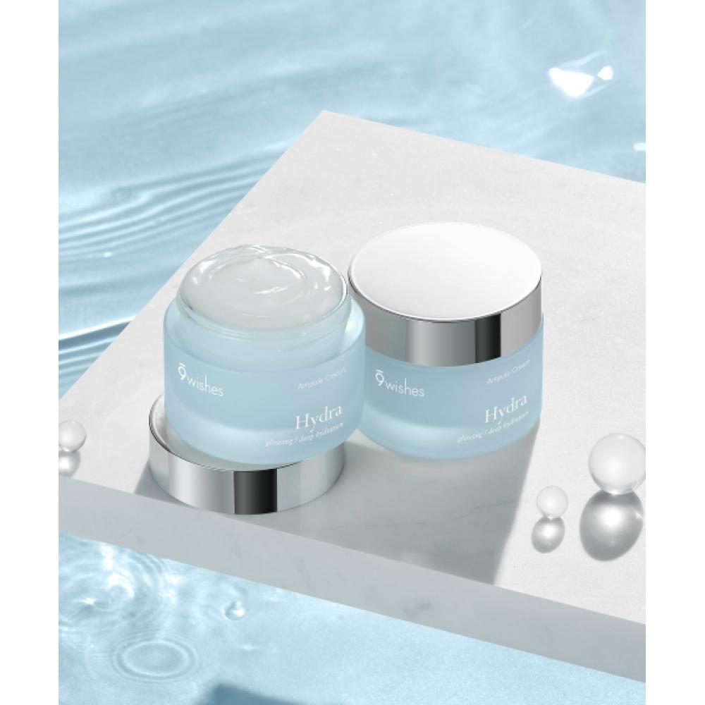 9wishes [moisture 2pack] Hydra Ampoule Cream 50ml+50ml NONE