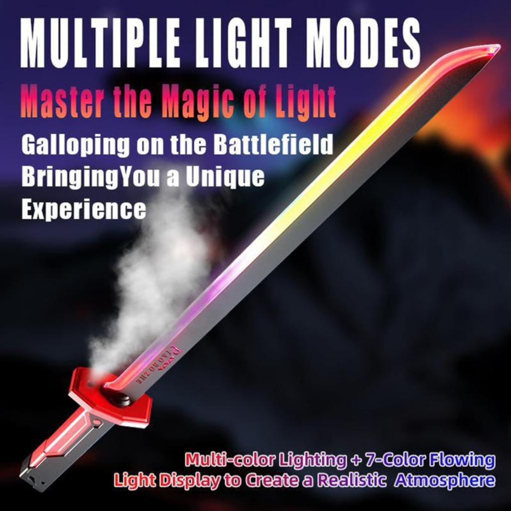 Sword With Sparks, Sword Children's Light-up Toy, 44 Cm, LED Lights And Spray Effects, Suitable For Role Play