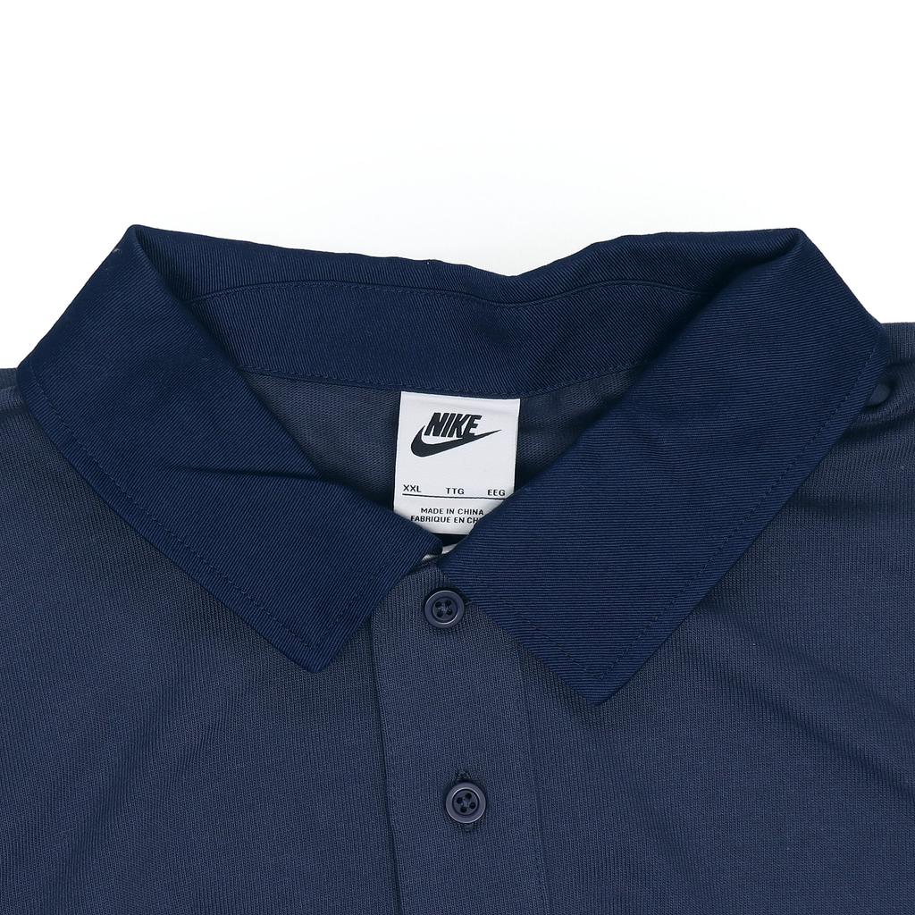 Nike Sportswear Casual Rugby Short-Sleeve Polo Shirt Men Tops Navy-Blue DD4713-437