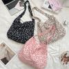 Korean-style Simple Canvas Bag Fashionable Leopard Print Shoulder Bags Lightweight Large-capacity Tote Bags Retro Lunch Handbags