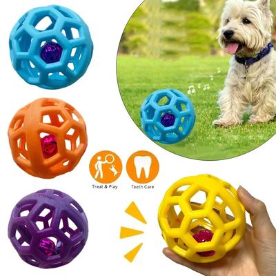 Palla da Masticare per Cani Giocattolo TPR Animali Domestici Giocattoli Interattivi per Addestramento Cani Piccoli Grandi Pulizia Denti Molare Forniture Esterno Animali Domestici Palla Giocattolo