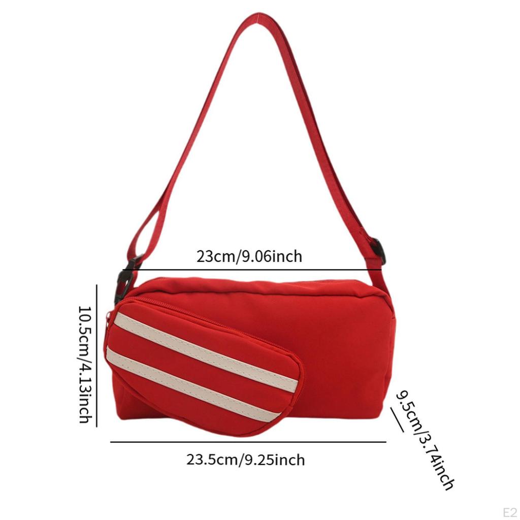 Womens Crossbody Bag Zipper Closure Sport Simple Satchel for Riding Dating