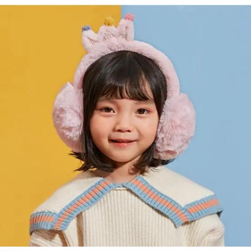 Schöne Prinzessin Warme Plüsch Glitzer Ohrenschützer Baby Kind Ohrenschützer Ohrenschützer Für Mädchen Wärmer Winter