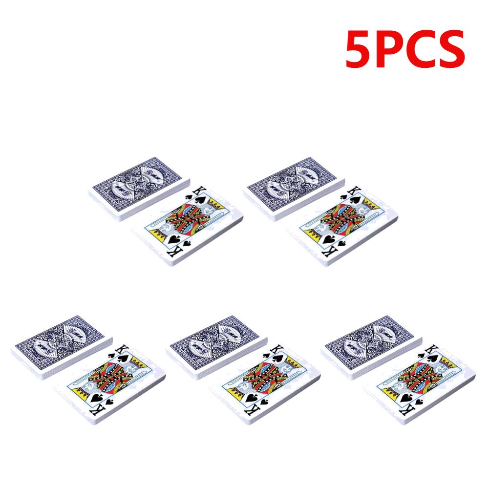 20/1pcs Playing Cards Plastic Coated Paper Deck Poker Cards Funny Family Board Game 54 Cards Waterproof Folding for Adults