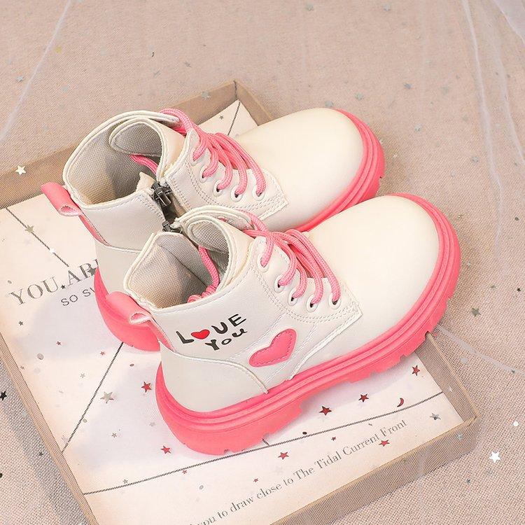 

Модные ботинки для девочек на плоской подошве, нескользящие, одинарные, с низкой боковой молнией, зимние, уличные, водонепроницаемые, кожаные ботинки для девочек, сандалии женские 26 Insole 16cm